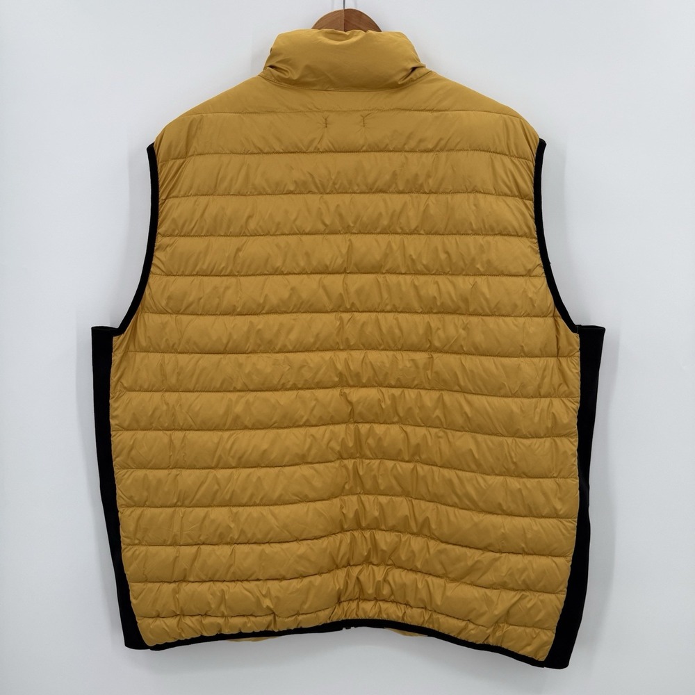 Carbon 2 Cobalt Mens Yellow Puffer Vest Size XXL New With Tags Recycled Material - Picture 3 of 9